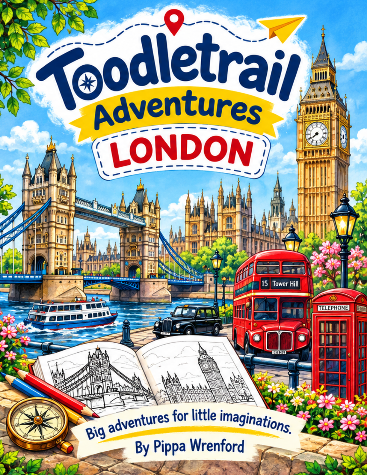 London coloring book cover